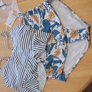 Super high waist retro plus size bikini